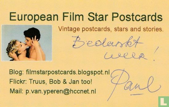 European Film Star Postcards - Afbeelding 1