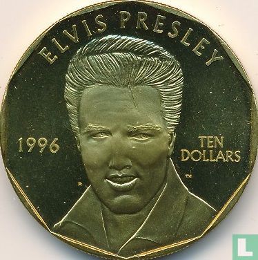 Marshall Islands 10 dollars 1996 "Elvis Presley" - Image 1