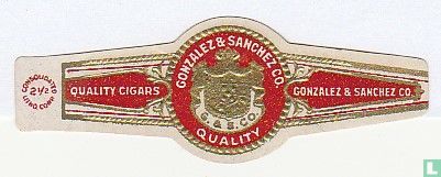 G. & S. Co. Gonzalez & Sanchez Co. Quality - Quality Cigars - Gonzalez & Sanchez Co. - Afbeelding 1