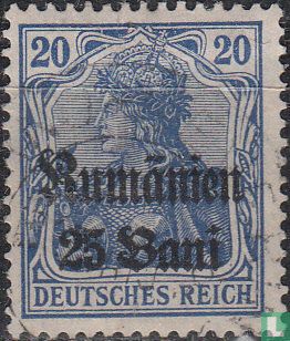Germania, with overprint "Rumänien"
