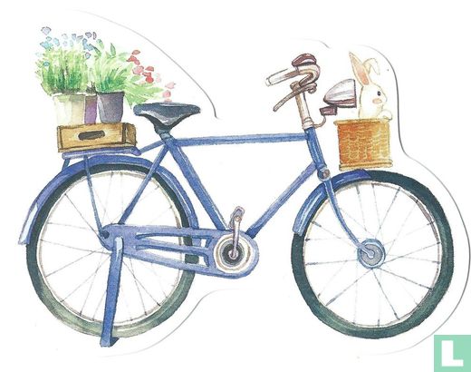 blauwe herenfiets - Image 1