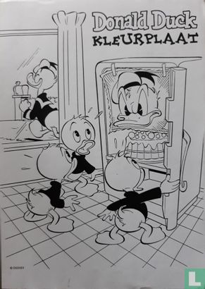 Donald Duck kleurplaat
