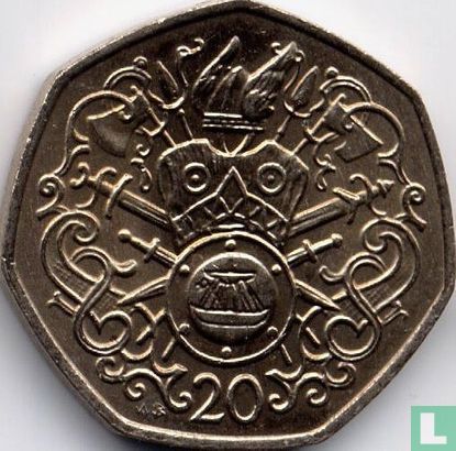 Man 20 pence 1982 (AB) - Afbeelding 2