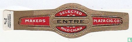 Entre Selected Mild Cigar - Makers - Plaza Cig. Co. - Image 1