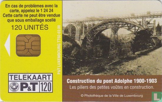 Construction du pont Adolphe 1900-1903 - Afbeelding 1