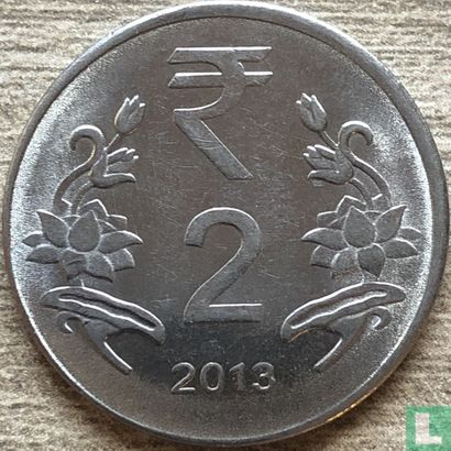 Inde 2 roupies 2013 (Calcutta) - Image 1