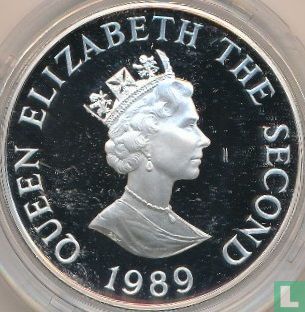 Alderney 2 pounds 1989 (PROOF - zilver) "Royal Visit" - Afbeelding 1