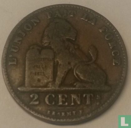 Belgie 2 centiemes 1903 > Niet bestaand jaartal > Afd. Penningen > Bewerkte munten  - Image 2