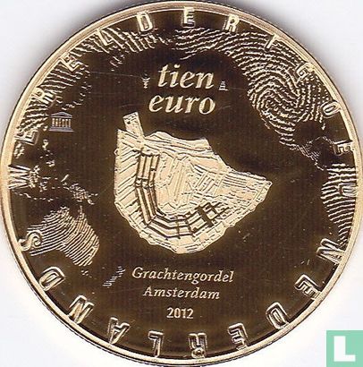 Netherlands 10 euro 2012 (PROOF) "The canals of Amsterdam" - Image 1