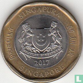 Singapour 1 dollar 2017 - Image 1