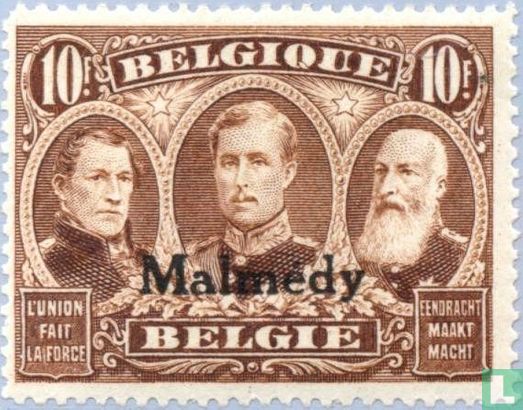 The first three Kings of Belgium