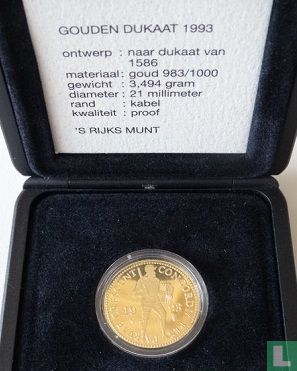 Nederland 1 dukaat 1993 (PROOF) - Afbeelding 3