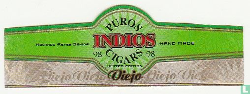 Puros Indios 98 Cigars 98 limited edition Viejo - Rolando Reyes Senior - hand made - viejo x 5 - Image 1
