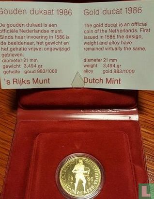 Netherlands 1 ducat 1986 (PROOF) - Image 3