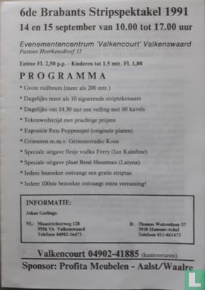 6de Brabants Stripspektakel 1991 - Bild 1