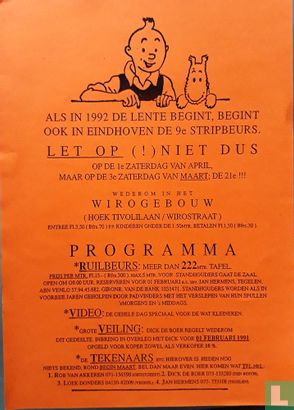 Als in 1992 de lente begint, begint ook in Eindhoven de 9e stripbeurs