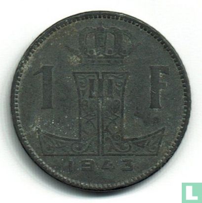 België 1 franc 1943 (NLD-FRA) - Afbeelding 1