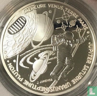 France 10 francs 2000 (PROOF) "XXth Century - space travel" - Image 2
