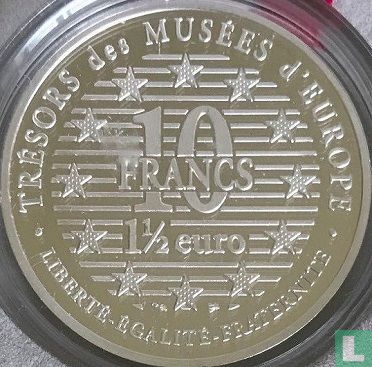 France 10 francs - 1½ euro 1997 (PROOF) "The little dancer by Degas" - Image 2