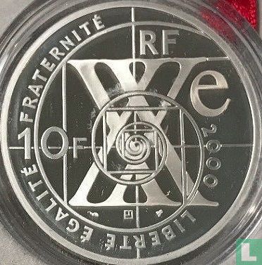 Frankrijk 10 francs 2000 (PROOF) "XXth Century - biology and medicine" - Afbeelding 1