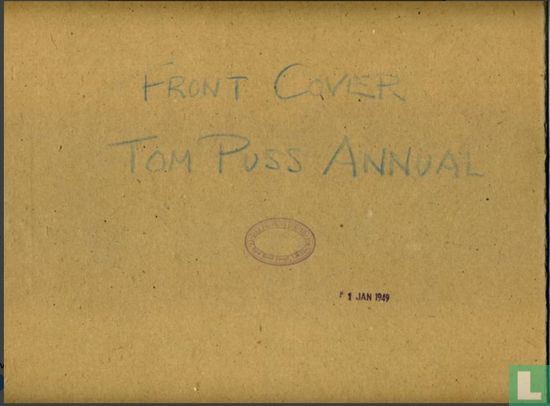 Gouaches originales couverture et dos Tom Puss Annual - Image 2