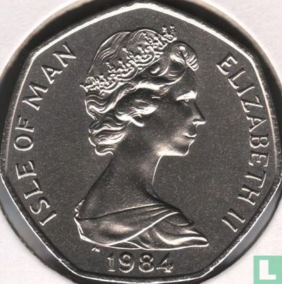 Insel Man 50 Pence 1984 (AA) "Quincentenary of the College of Arms" - Bild 1