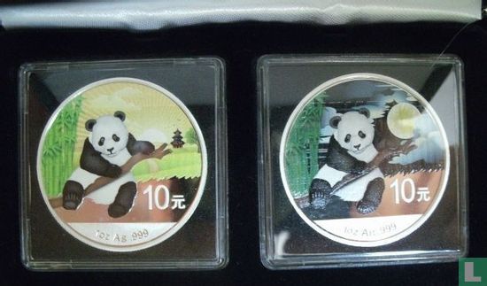 China Kombination Set 2014 "Panda - night & day" - Bild 3