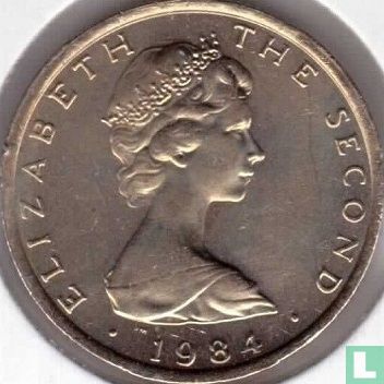 Man 1 pound 1984 (nikkel-messing - D) "Castletown" - Afbeelding 1