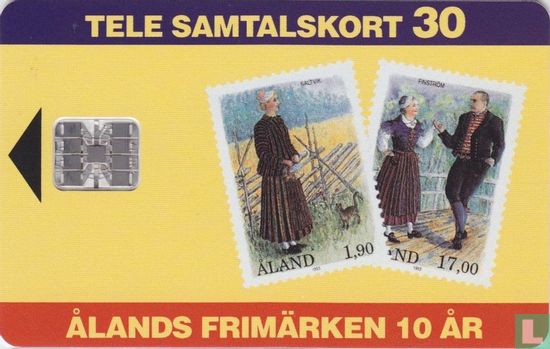 Ålands frimärken 10 år - Bild 1