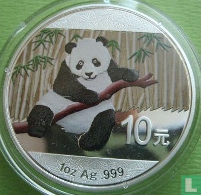 China 10 yuan 2014 (gekleurd) "Panda" - Afbeelding 2