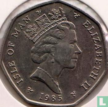 Man 50 pence 1985 (AA) - Afbeelding 1