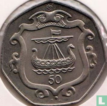 Man 50 pence 1985 (AA) - Afbeelding 2