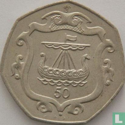 Man 50 pence 1985 (AB) - Afbeelding 2