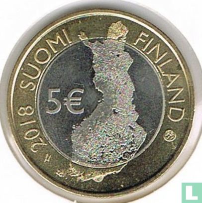 Finlande 5 euro 2018 "Finnish national landscapes - Maritime Helsinki" - Image 1