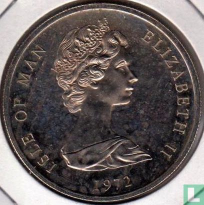Insel Man 25 Pence 1972 "25th anniversary Marriage of Queen Elizabeth II and Prince Philip" - Bild 1