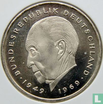 Germany 2 mark 1986 (F - Konrad Adenauer) - Image 2