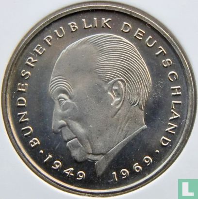 Duitsland 2 mark 1978 (F - Konrad Adenauer) - Afbeelding 2