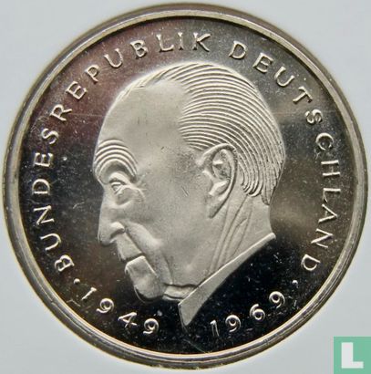 Germany 2 mark 1986 (J - Konrad Adenauer) - Image 2