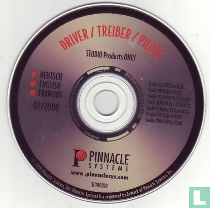 Pinnacle - Studio - Driver / Treiber / Pilote