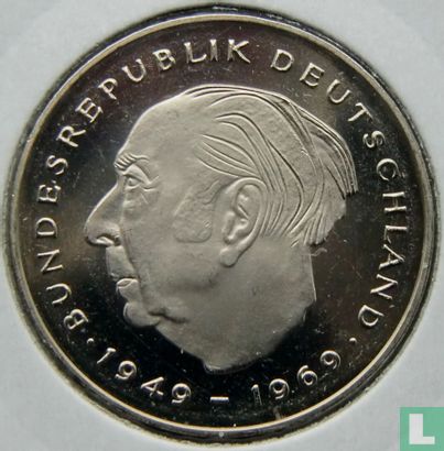 Allemagne 2 mark 1986 (J - (Theodor Heuss) - Image 2
