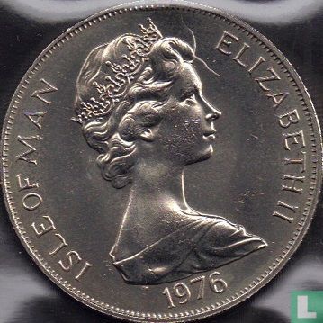 Isle of Man 1 crown 1976 (silver) "100th anniversary of the Horse Tram" - Image 1