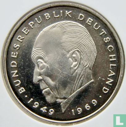 Germany 2 mark 1986 (D - Konrad Adenauer) - Image 2