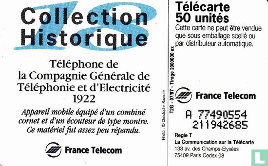 Téléphone de la Compagnie Générale de Téléphonie et d'Electricité  - Image 2