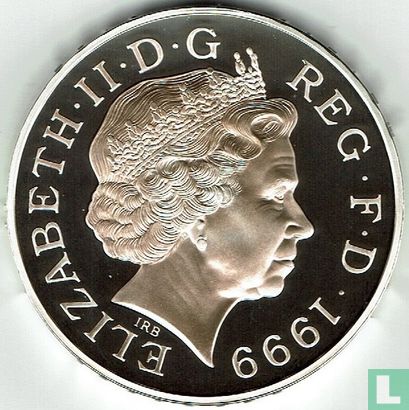 Verenigd Koninkrijk 5 pounds 1999 (PROOF - zilver - kleurloos) "Millennium" - Afbeelding 1