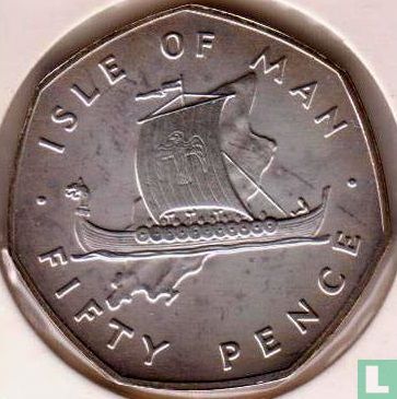 Insel Man 50 Pence 1976 (Silber) - Bild 2