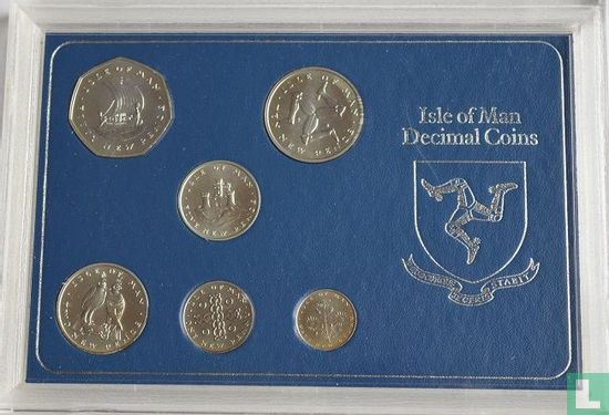 Isle of Man mint set 1975 (silver) - Image 2