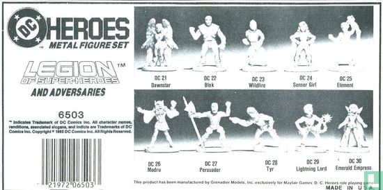 Legion of Super-Heroes and Adversaries Metal Figure Set - Afbeelding 2