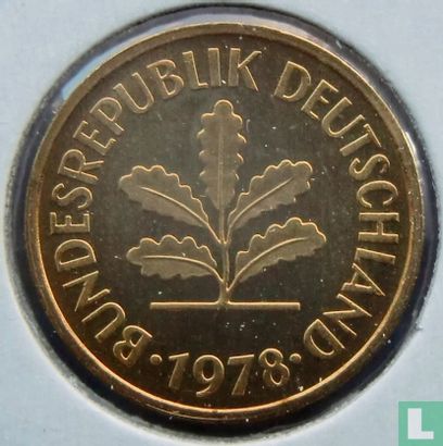 Duitsland 5 pfennig 1978 (J) - Afbeelding 1