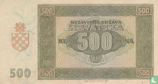 Croatie 500 Kuna 1941 - Image 2