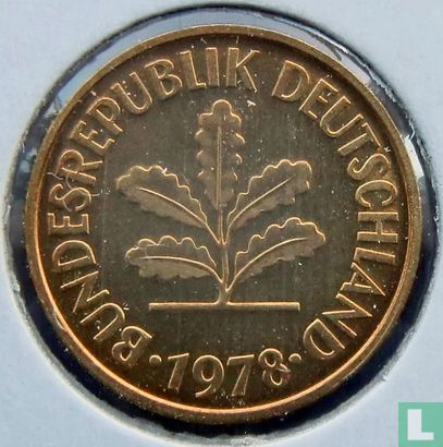 Duitsland 5 pfennig 1978 (D) - Afbeelding 1